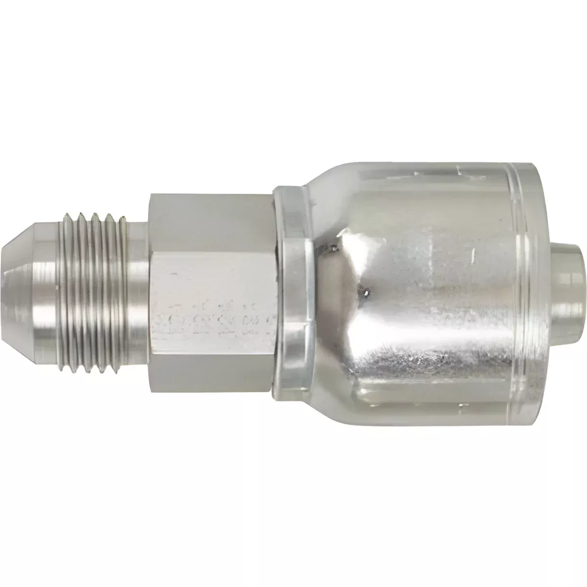 1-1/16 INCH THREAD JIC MALE FITTING FOR 1/2 INCH HOSE WITH 1-1/16 INCH THREAD FOR 1/2 INCH HOSE