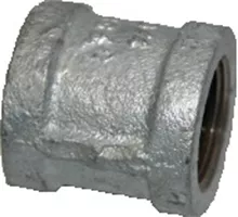 1-1 /4 Inch FNPT Galvanized Coupling for Hydraulic Systems and Plumbing