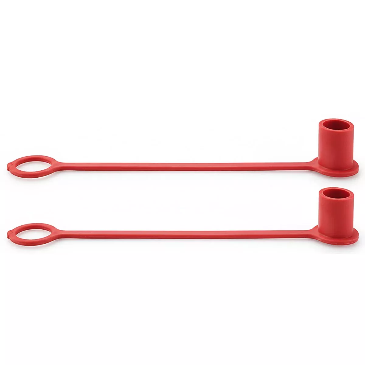 1/2" DUST CAP - RED RUBBER - 2 PACK