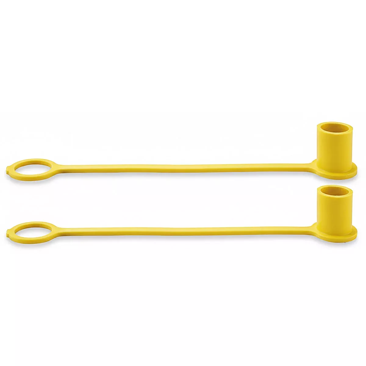 1/2" DUST CAP - YELLOW RUBBER - 2 PACK