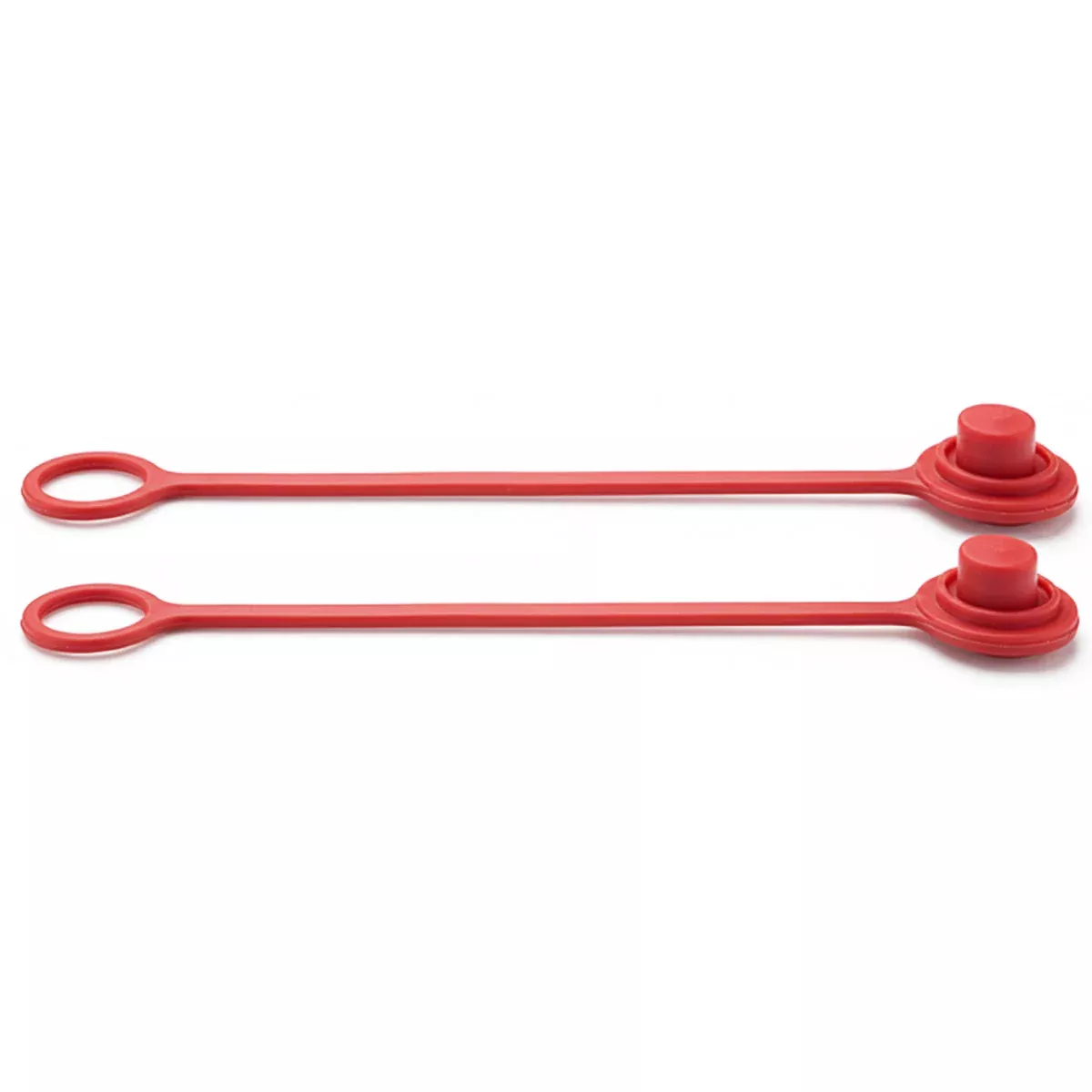 1/2" DUST PLUG - RED RUBBER - 2 PACK