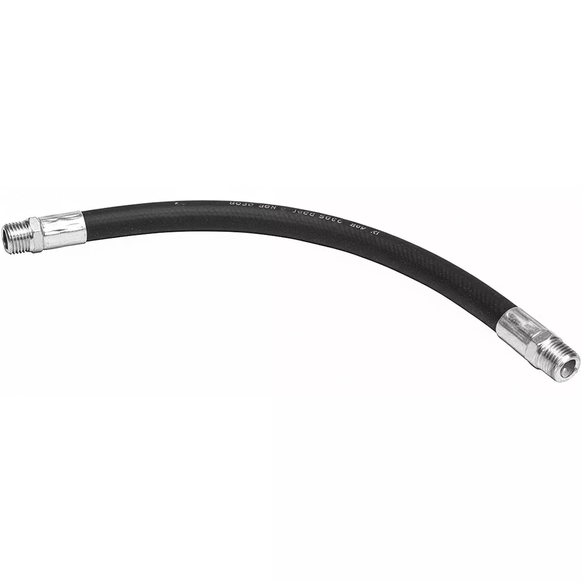 1/2 INCH X 24 INCH 2-WIRE RIGID END HYDRAULIC HOSE ASSEMBLY