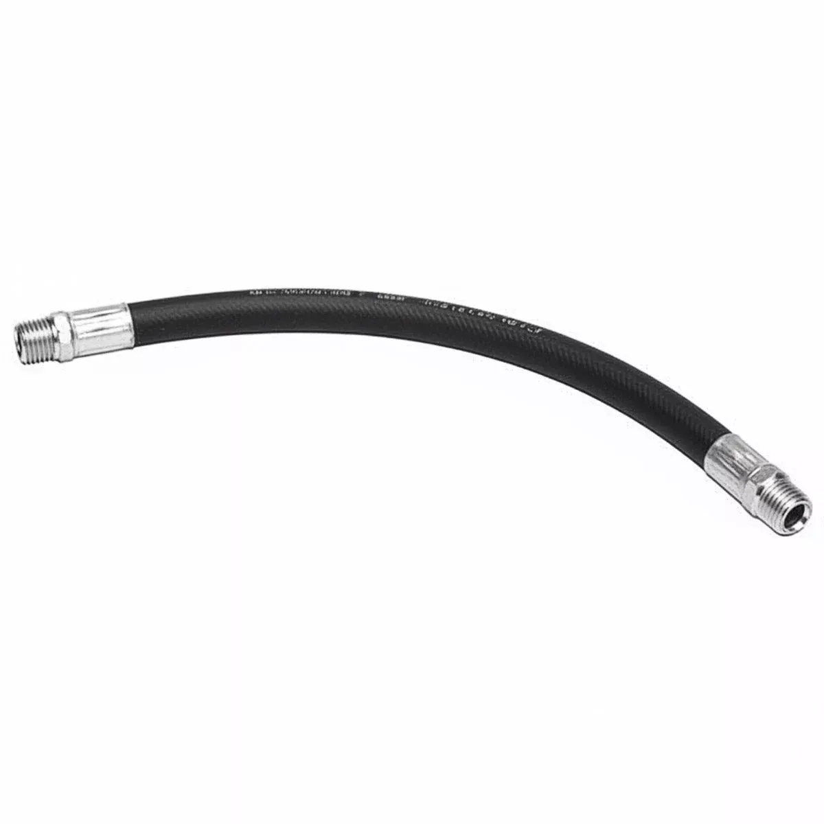 1/2 INCH X 96 INCH 2-WIRE RIGID END HYDRAULIC HOSE ASSEMBLY