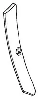 1-3 /8 Inch Reversible Danish Cultivator Point - Extended Wear