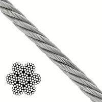 1 /8 Inch Galvanized Wire Cable 7x19 Construction - 1000 Foot Reel