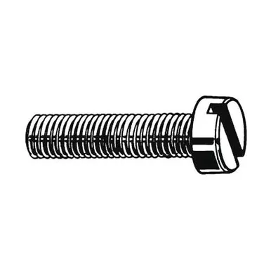 #10-24 x 3 in Slotted Pan Machine Screw, Plain 18-8 Stainless Steel, 50 PKU51120.019.0300