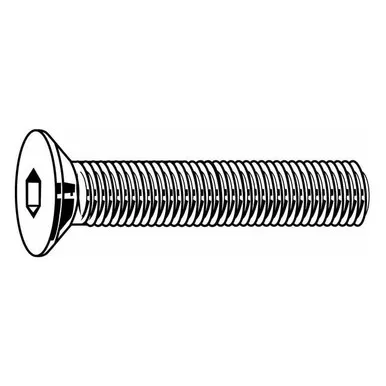 #10-32 Socket Head Cap Screw, Flat, Black Oxide Steel, 7-16 in Length, 100 PKU07566.019.0043