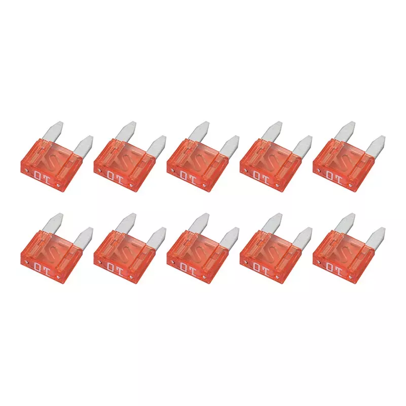 10 Amp Mini Blade Fuses for Agricultural Equipment Electrical Systems