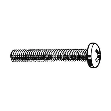 #12-24 x 1 in Phillips Pan Machine Screw, Plain 18-8 Stainless Steel, 100 PKU51122.021.0100