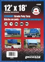 12 x 18 Blue Poly Tarp for Farm Equipment and Material Protection
