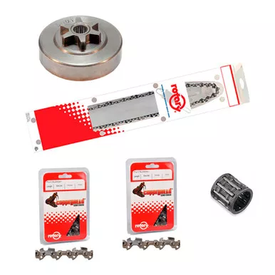 16" Bar Chain(x3) And Complete Sprocket Kit For SHINDAIWA 335 Chainsaw
