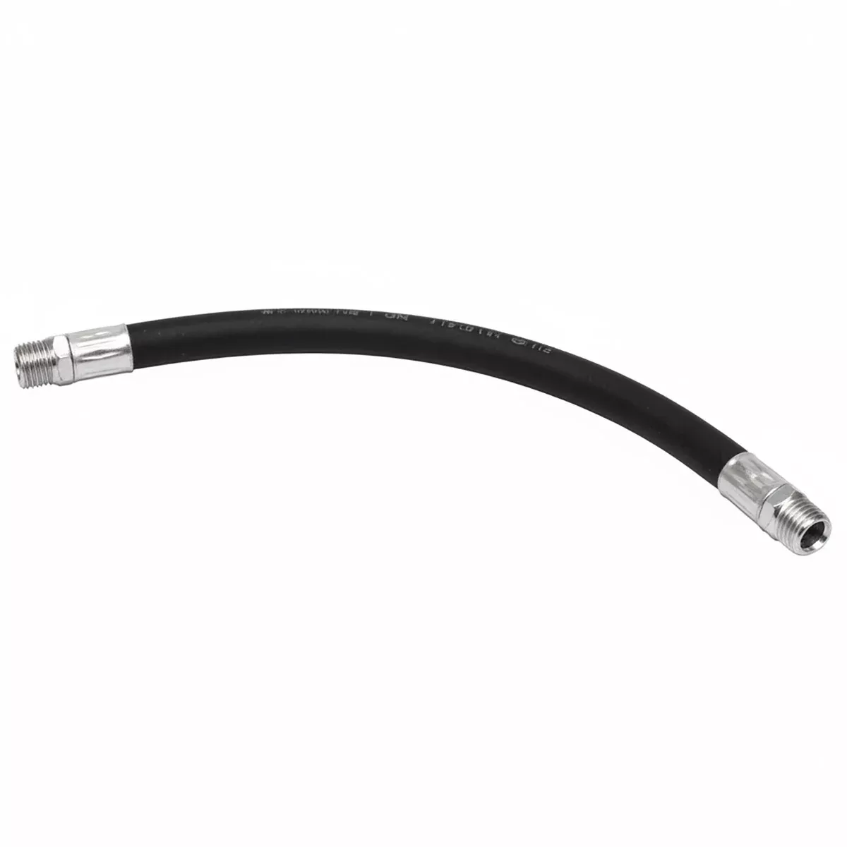 3/8 INCH X 12 INCH 2-WIRE RIGID END HYDRAULIC HOSE ASSEMBLY