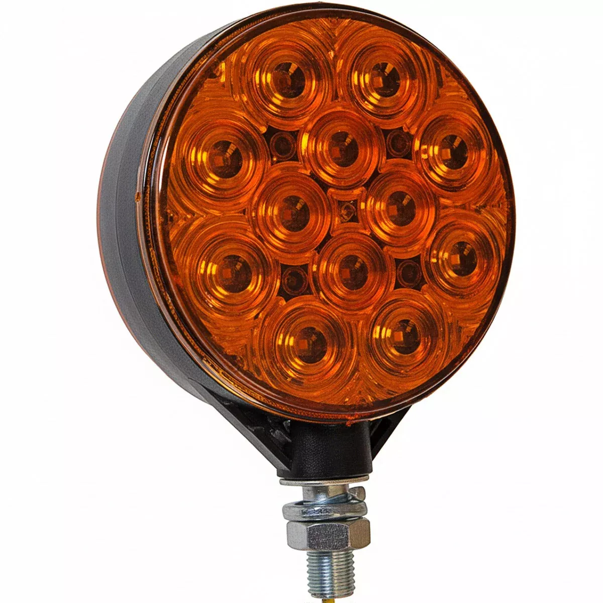 4'' DUAL FACE LED PEDESTAL MOUNT WARNING LIGHT - AMBER/AMBER
