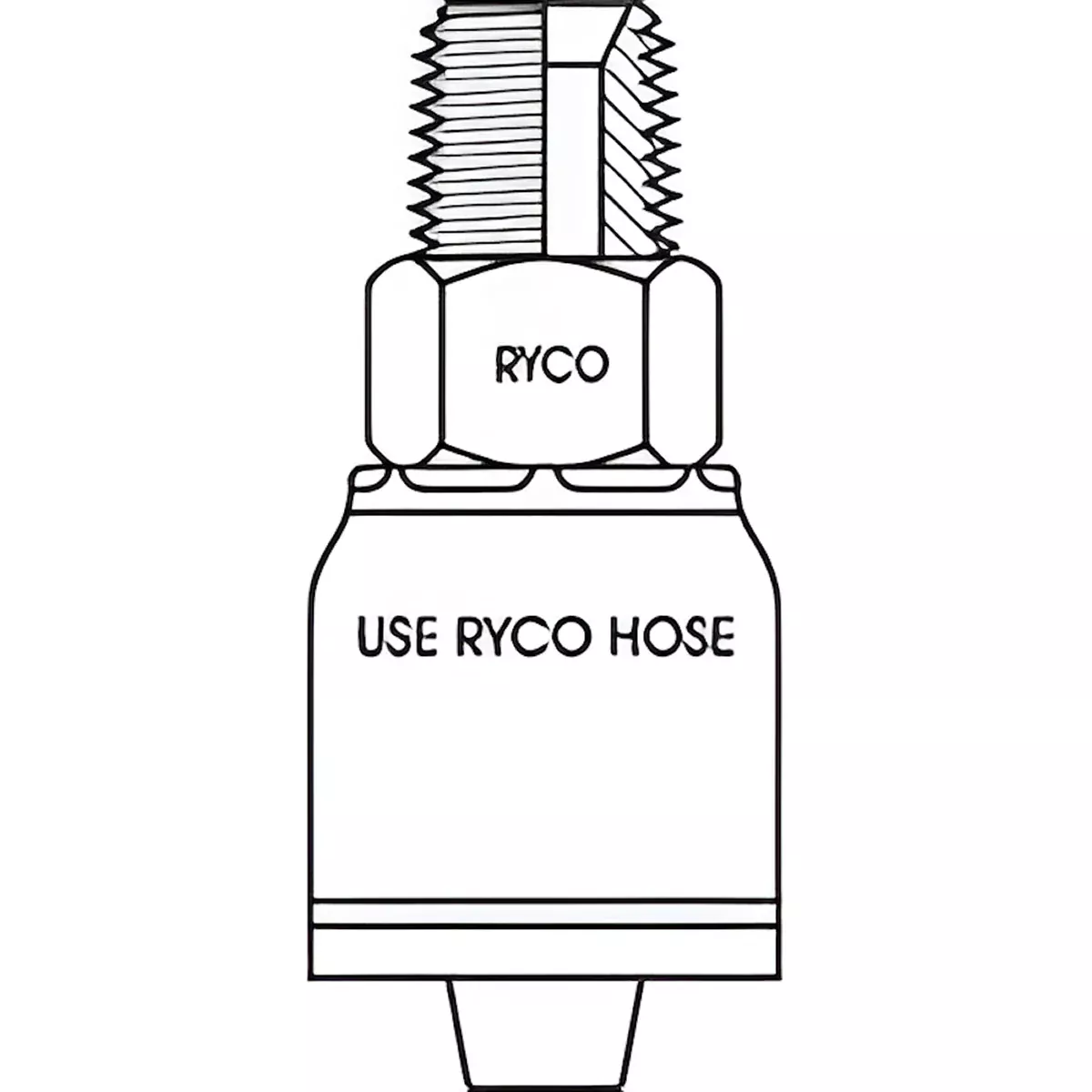 BSPT MALE WITH 1/4 INCH THREAD FOR 1/4 INCH HOSE