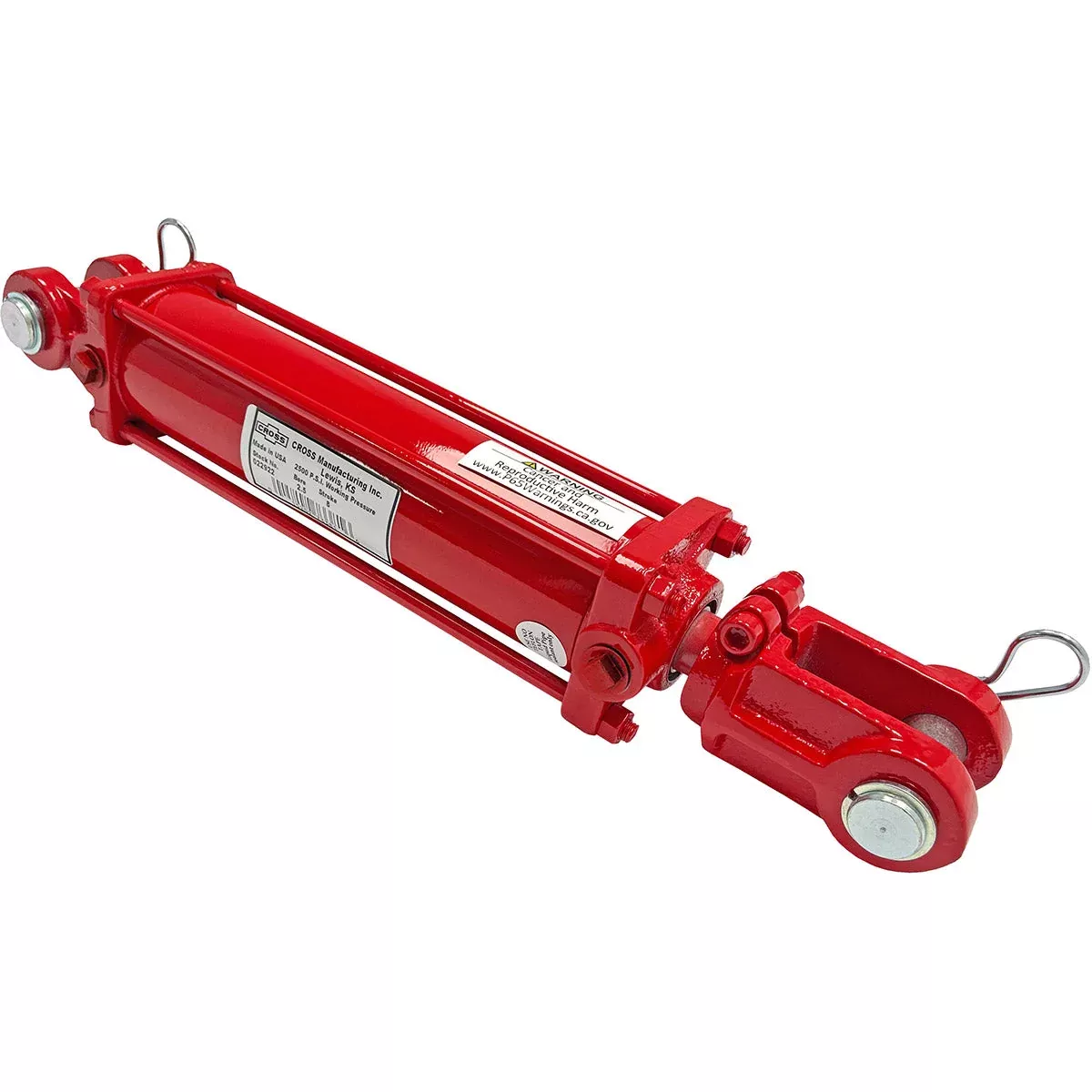 Cross Hydraulic Cylinder 318DB - 3" x 18", 1-1/4" Rod