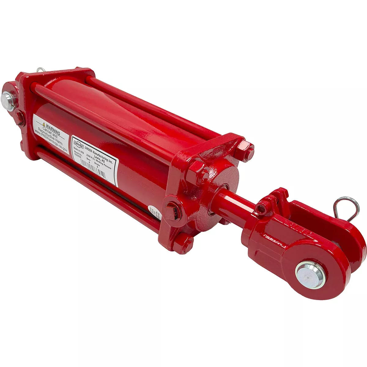 Cross Hydraulic Cylinder 416DB-ASAE - 4" x 16", 2" Rod