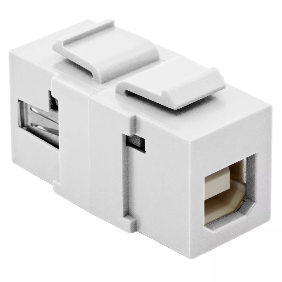 Hubbell SFUSBABW SNAP FIT, KEYSTONE, USB, A TO B, WH