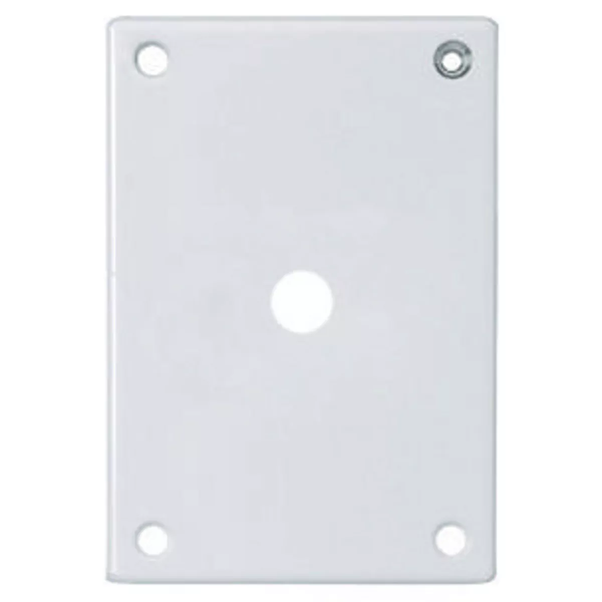Hubbell SWP12 SEC WALLPLATE, 1-G, TELE/TV, WH