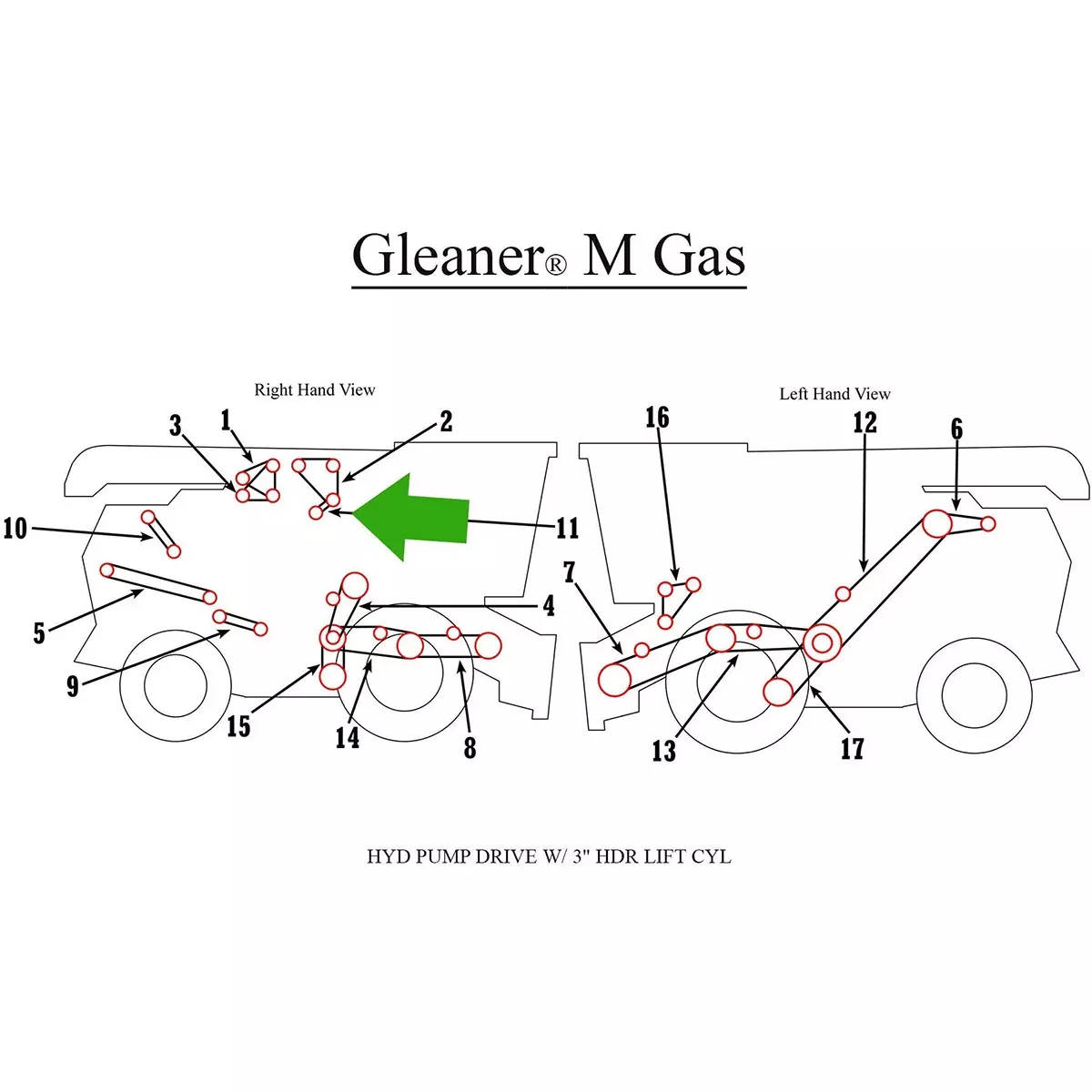 Hydraulic Pump Drive Belt for Gleaner | 71175686