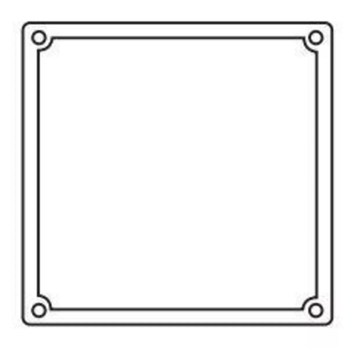 Killark 2FSRG FS/FD Series Fittings- Device Box Covers- Replacement Gaskets for Covers with Neoprene Rubber- Neoprene Gasekets for Two Gang Boxes
