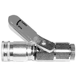 LEVER HYDRAULIC COUPLING - RIGHT HAND / RED HANDLE 1/2"-14 NPT