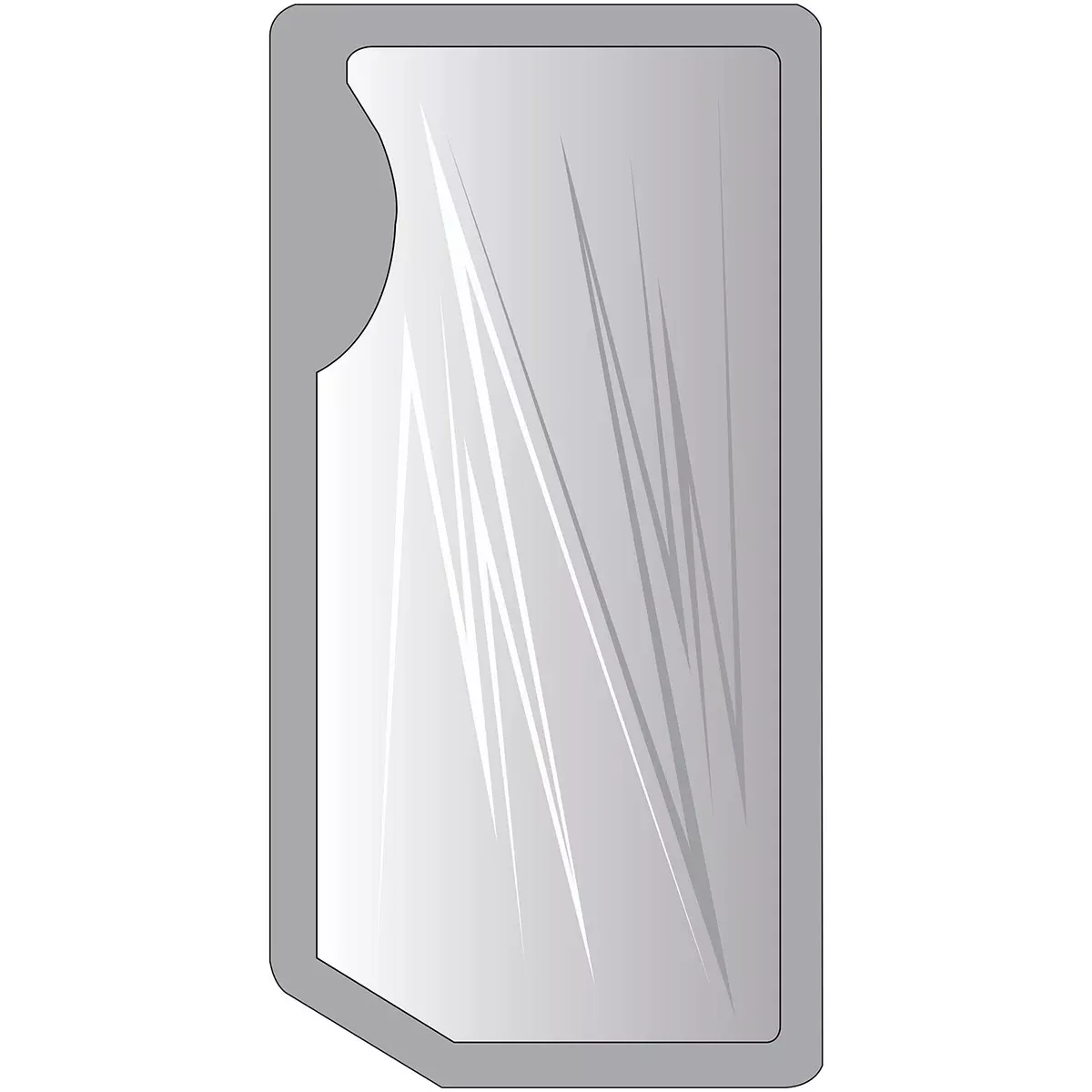 Lower Front Glass, Left Hand for Case IH MXM120, MXM130+ | 82001923