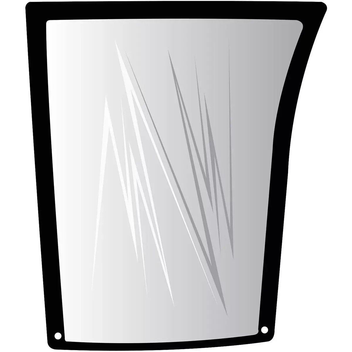 Lower Windshield Glass, Right Hand for John Deere 7200, 7210+ | R96195