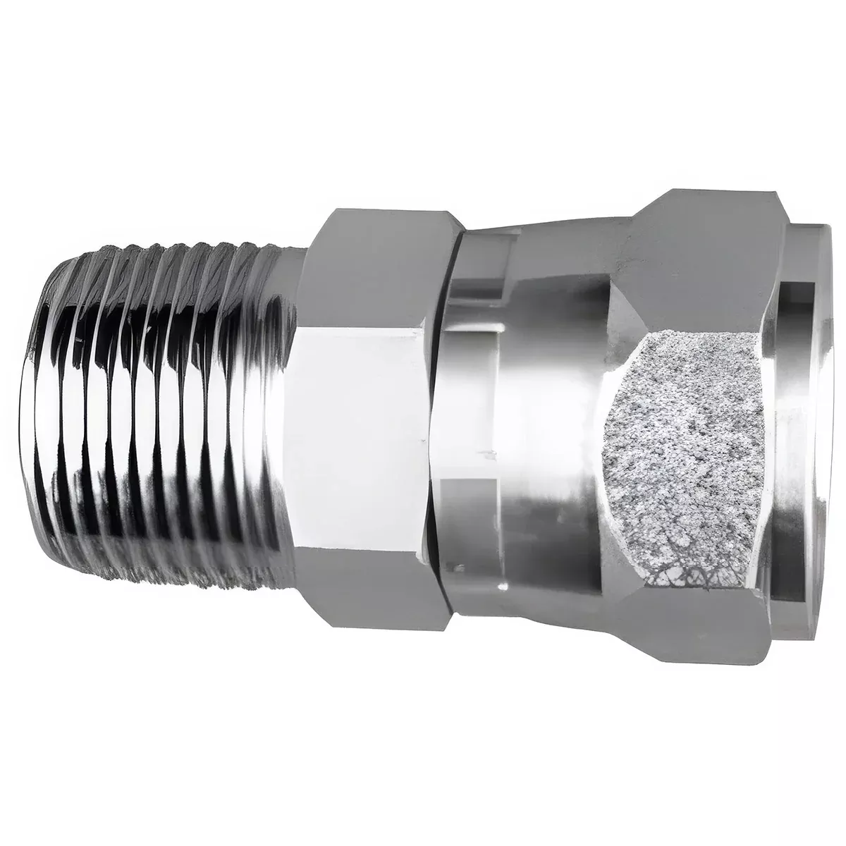 Male NPTF to Female JIC Swivel Straight