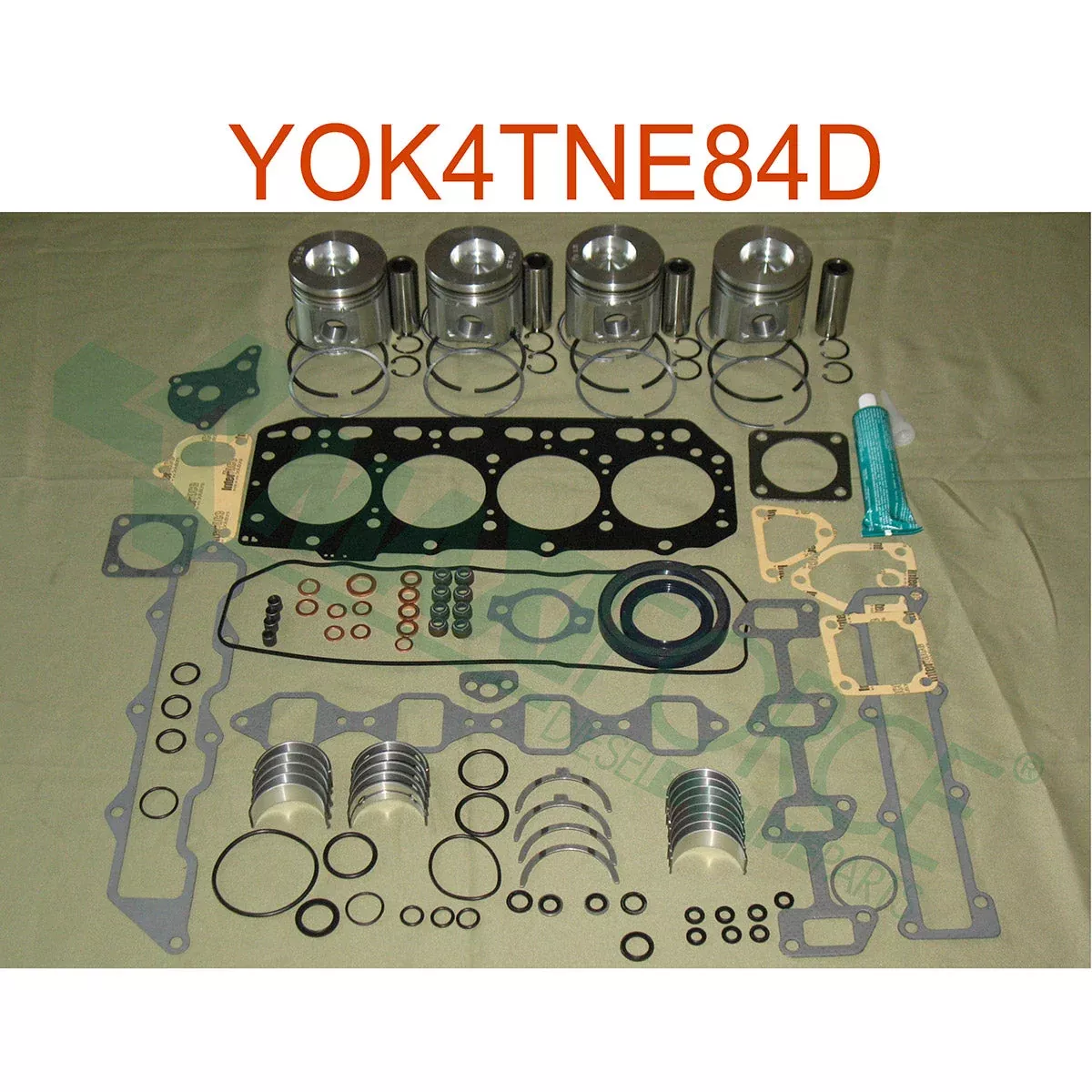Maxiforce Overhaul Engine Kit, Standard, 4TNE84 for Yanmar
