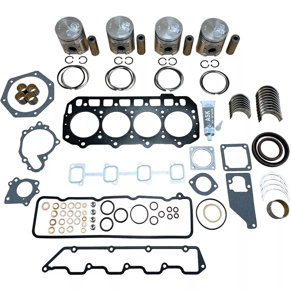 Maxiforce Overhaul Engine Kit, Standard, Indirect Injection, 4TNE92 for Yanmar