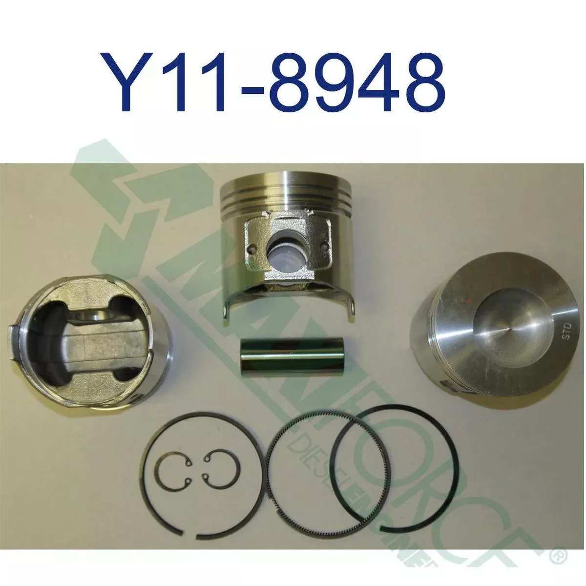 Maxiforce Piston With Rings, 486E, Standard for Yanmar 2574536