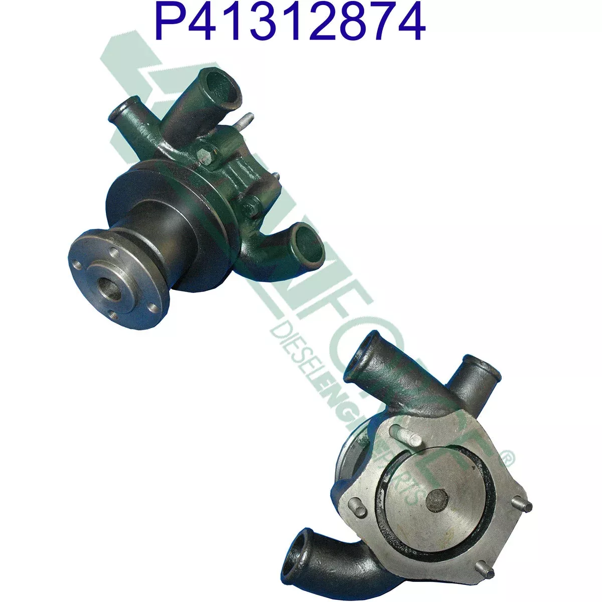 Maxiforce Water Pump, with Pulley, D3.152 for Perkins 41312874