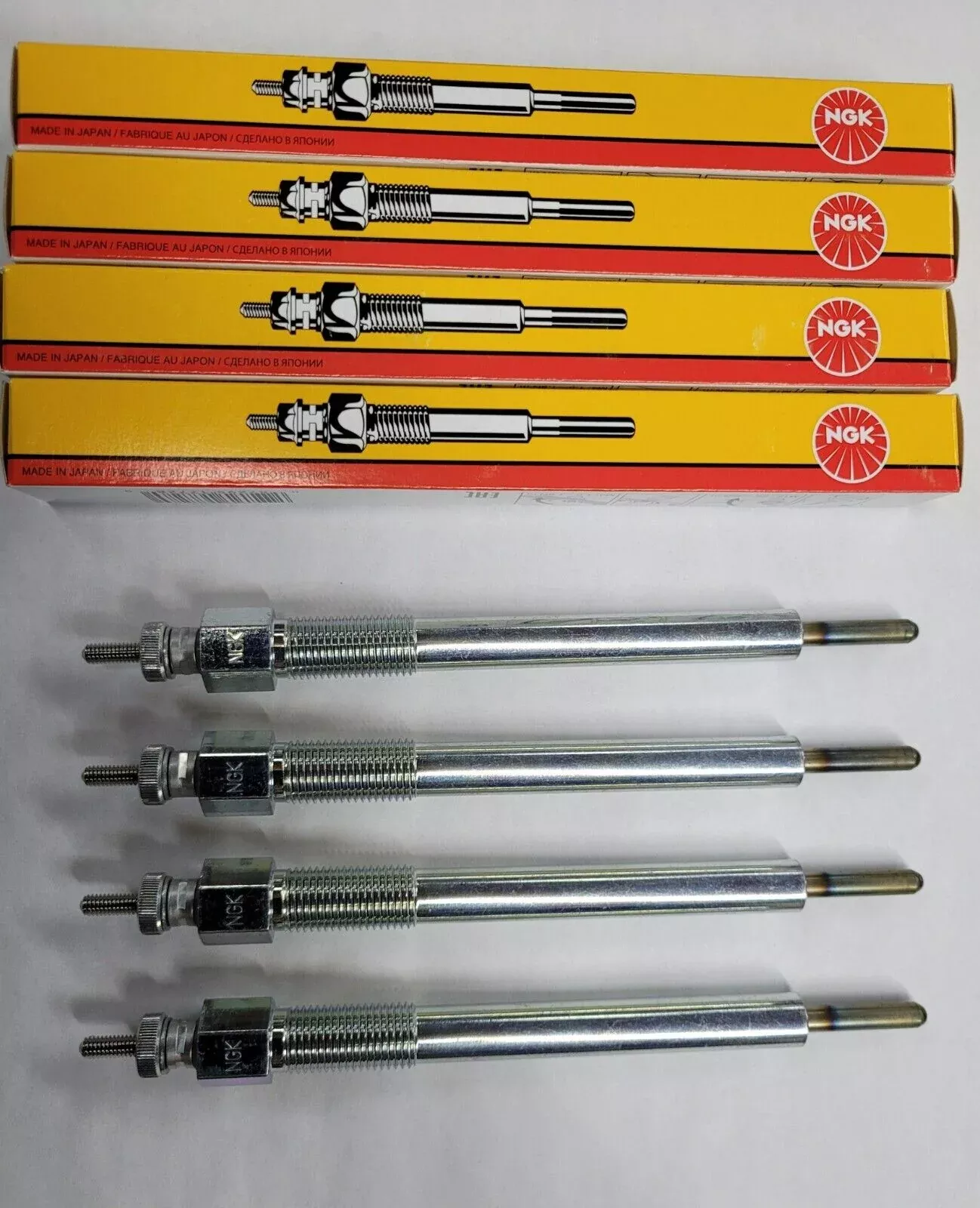 NGK GLOW PLUG Set of 4 Fits Kubota M8950-S