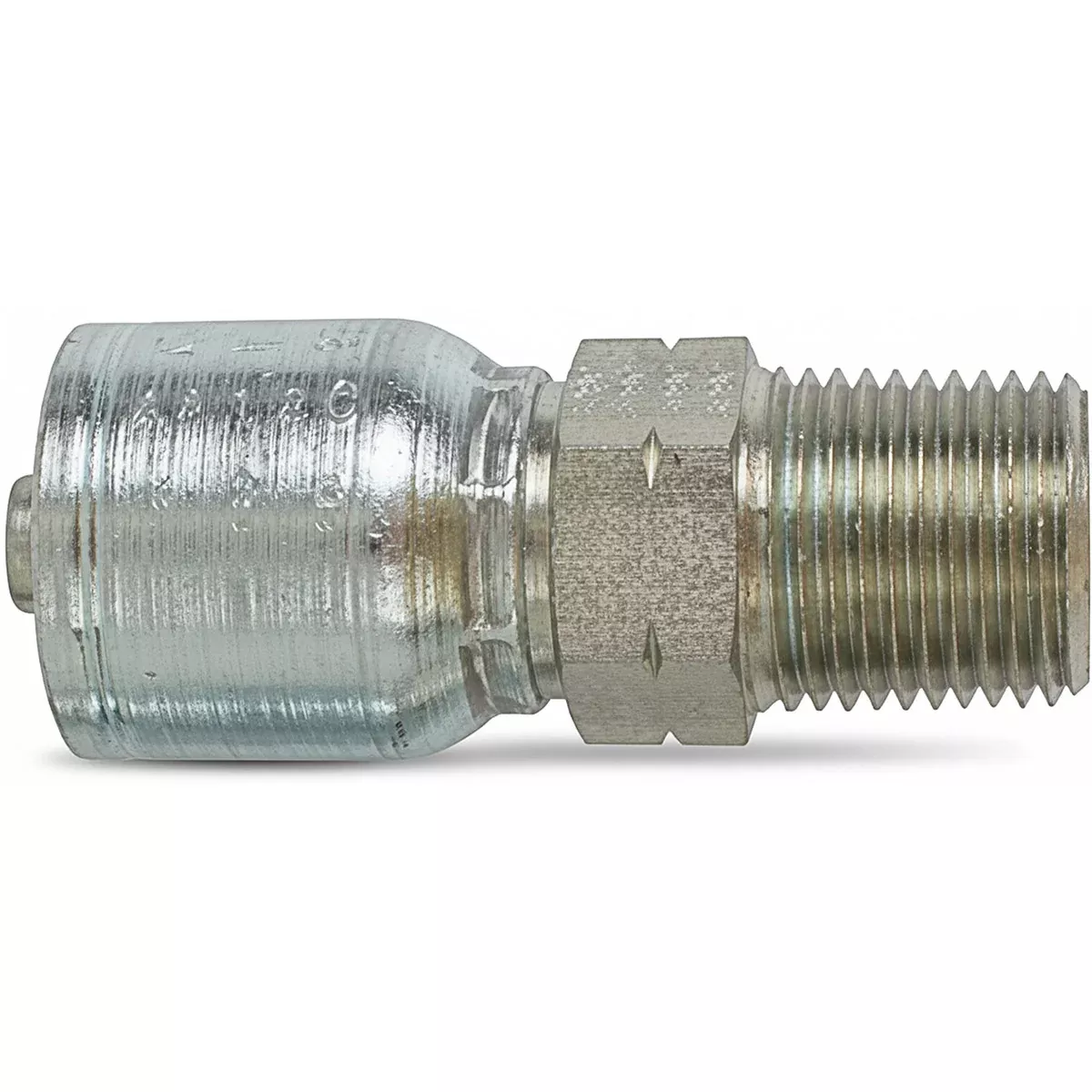 NPT MALE WITH 1/2 INCH THREAD FOR 3/8 INCH HOSE