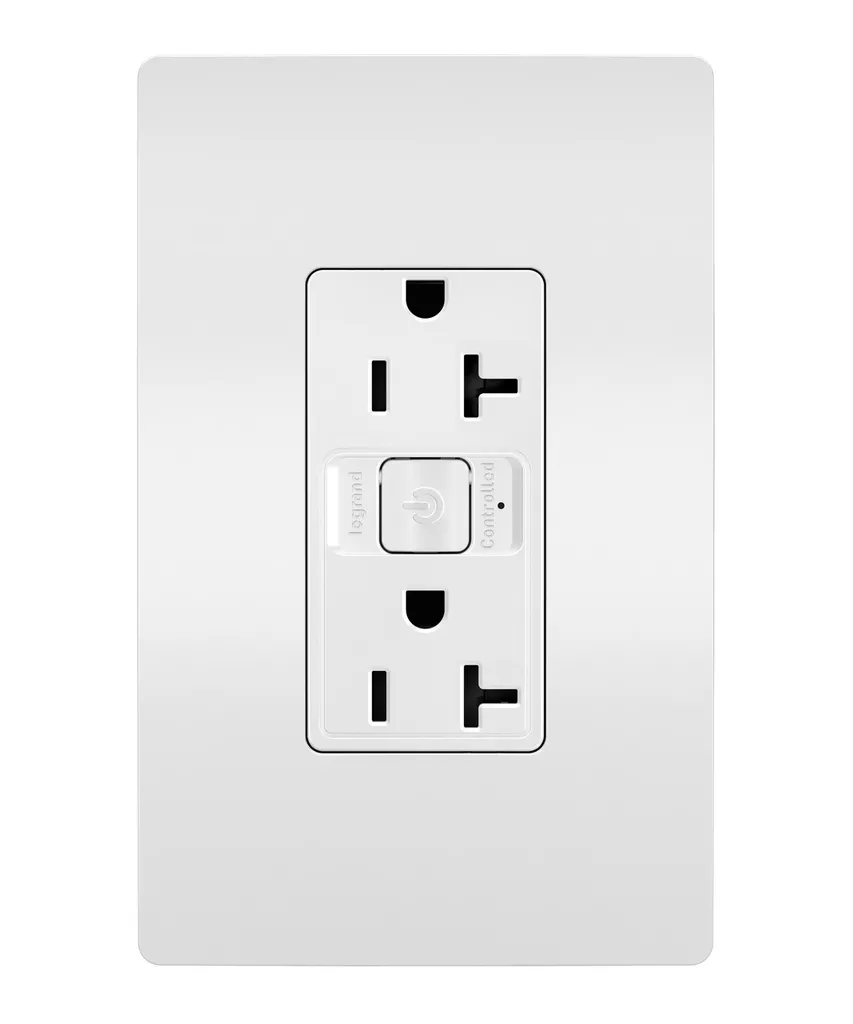 Pass & Seymour WNRR20WH Netatmo 20a Outlet, White