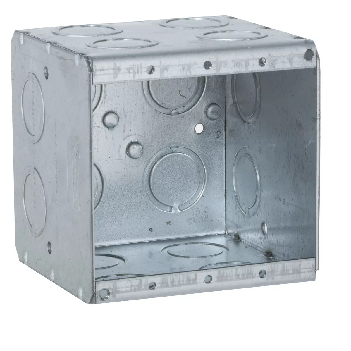 Raco 696 Masonry Box, 2 Device, Non-gangable, 3-1/2" Deep, 1/2" & 3/4" End Knockouts