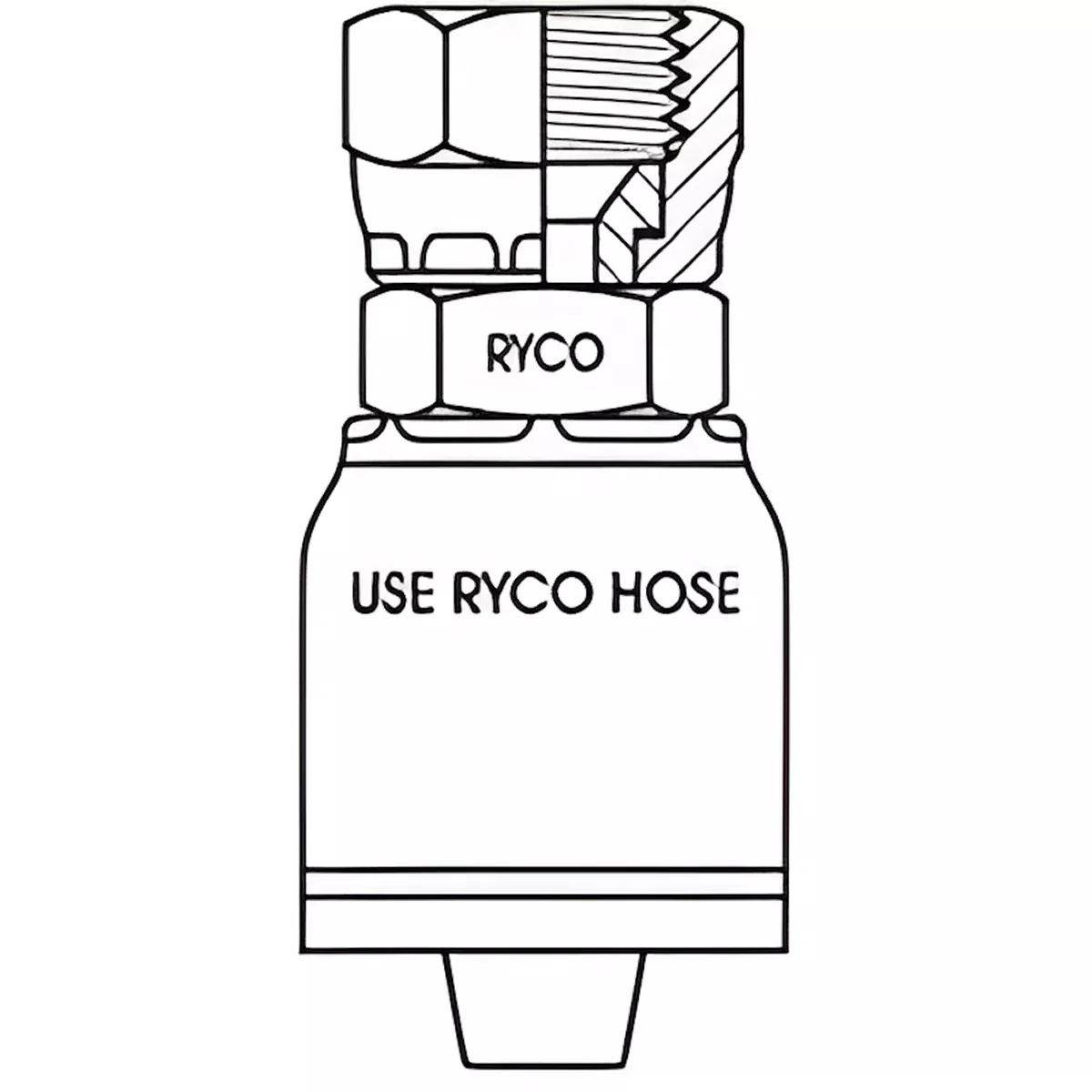 SAE FEMALE WITH 7/8 INCH THREAD FOR 3/8 INCH HOSE
