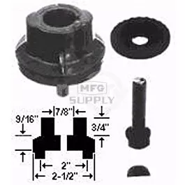 Sensation & Bob Cat blade adaptor. For 7/8" crankshaft