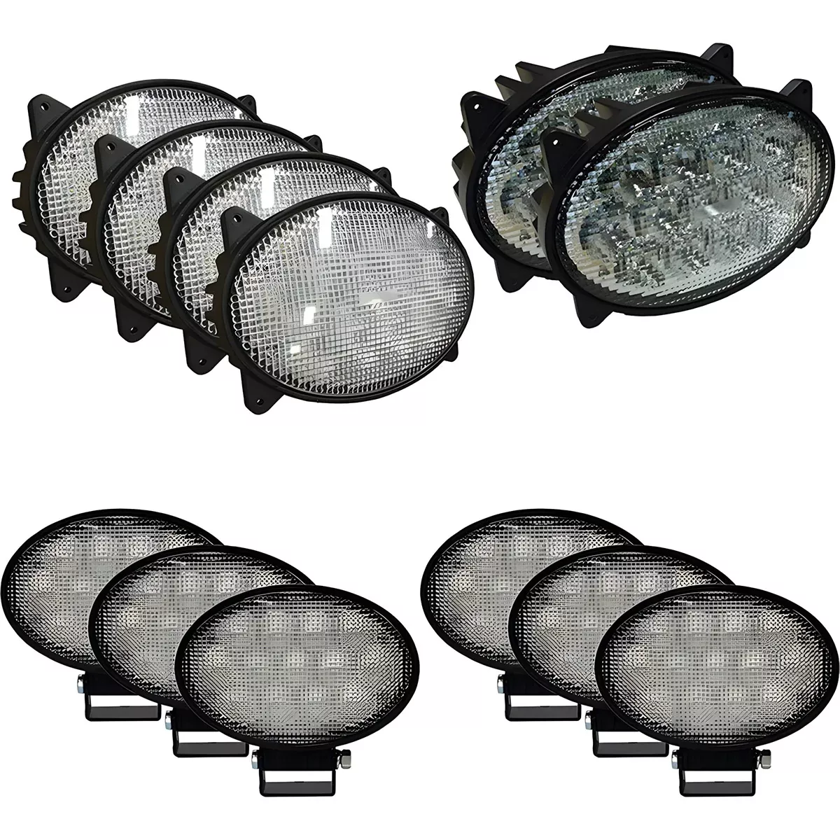 Tiger-Lights Complete Oval LED Light Kit for Case IH | TLCASEKIT3