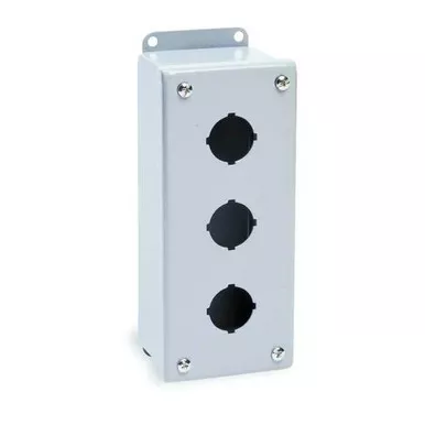Wiegmann PushButtonEnclosure,30mm,3Hole,CarbSteel PB3
