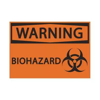Zing Label,Safety,Warning Biohazard,PK2 1918S