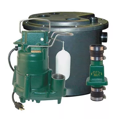 Zoeller SinkDrainPumpSystem,15ft,1-2hp,115VAC 131-0001